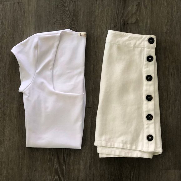 Lulus Dresses & Skirts - LAST CHANCE! White Button-up Skirt
